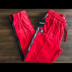 Pink Dolphin Velvet Red Pants